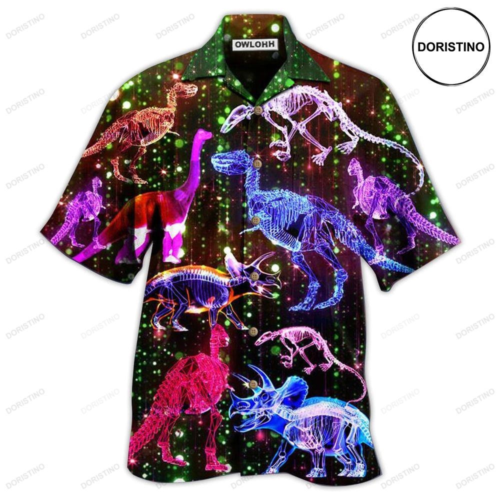 Dinosaur Neon The Sparkling Xray Limited Edition Hawaiian Shirt