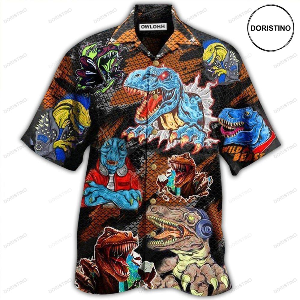 Dinosaur Roar Means I Love You Awesome Hawaiian Shirt