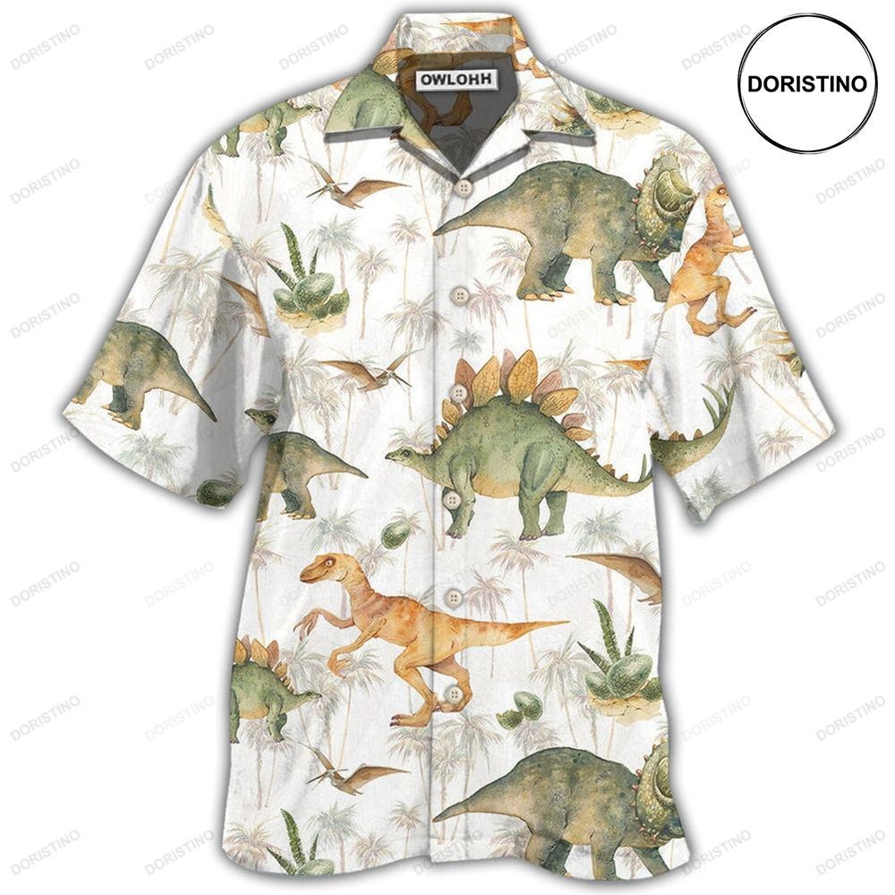 Dinosaur Strong Big Tropical Hawaiian Shirt