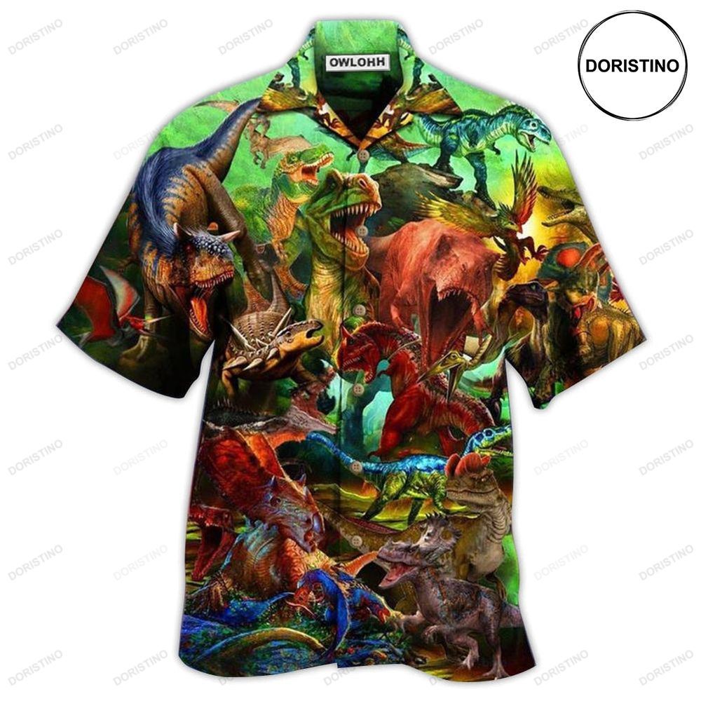 Dinosaur Strong War Life Limited Edition Hawaiian Shirt