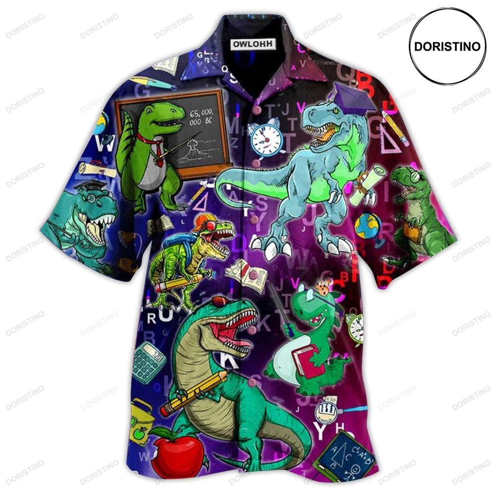 Dinosaur Teaching Is Like A Walk Limited Edition Hawaiian Shirt