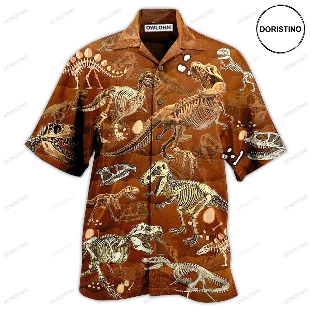 Dinosaur Trex Skull Vintage Awesome Hawaiian Shirt