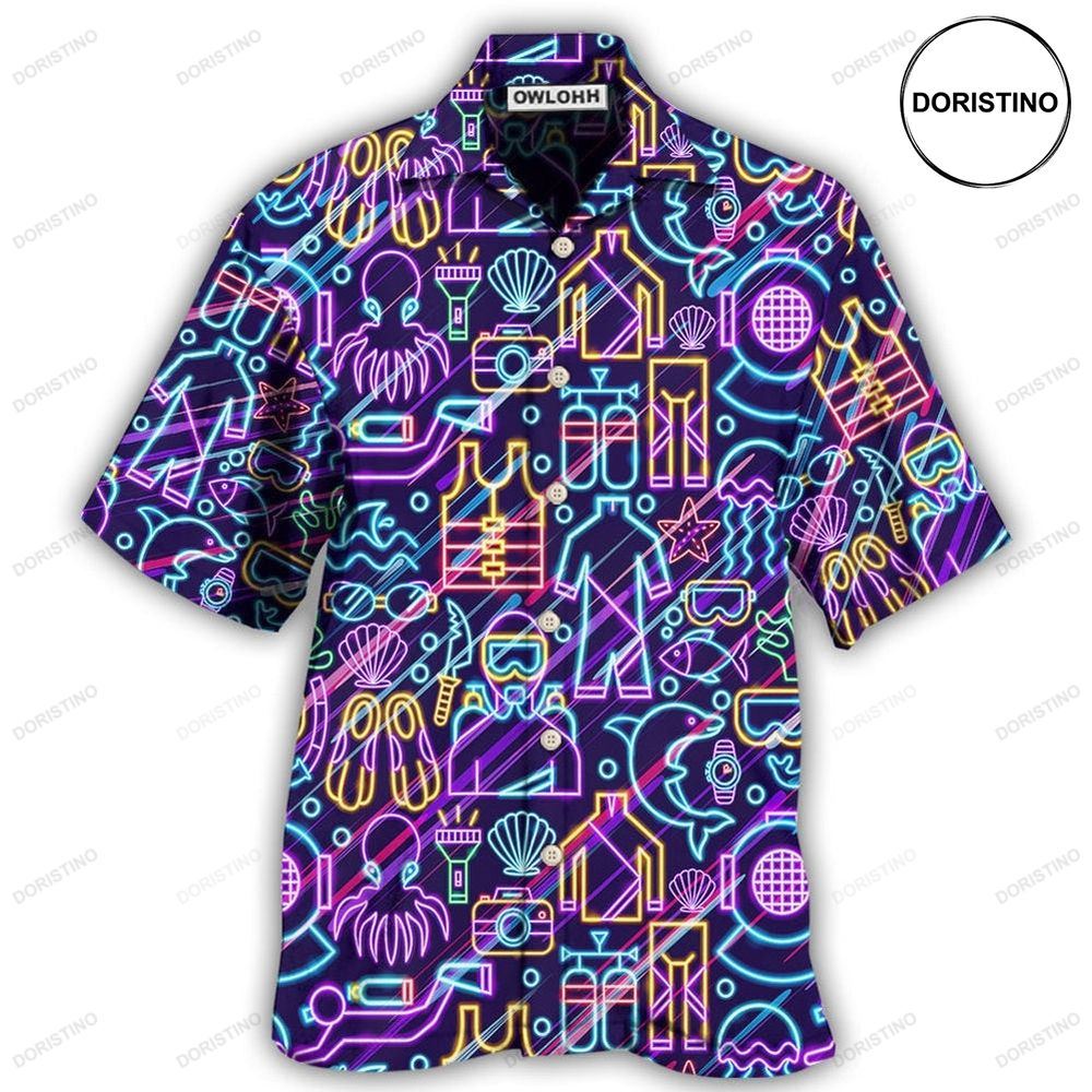 Diving Is Calling And I Must Go I'm So Excited Limited Edition Hawaiian Shirt