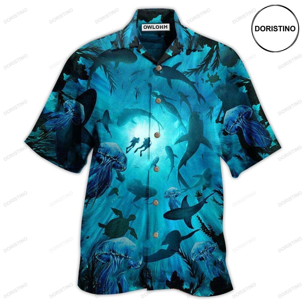 Diving Ocean Marine Biology Into The Sea Limited Edition Hawaiian Shirt