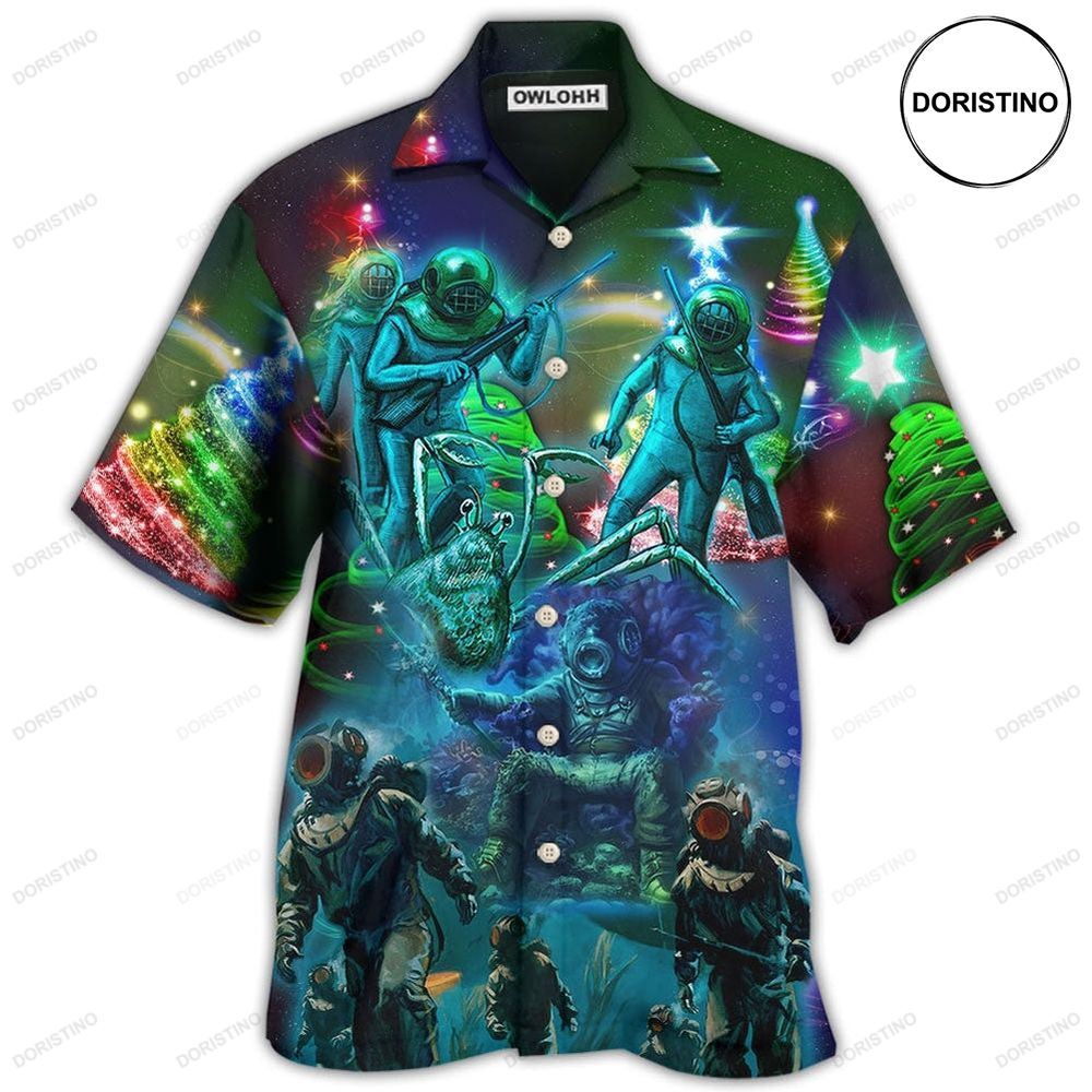 Diving Ocean Merry Christmas Limited Edition Hawaiian Shirt