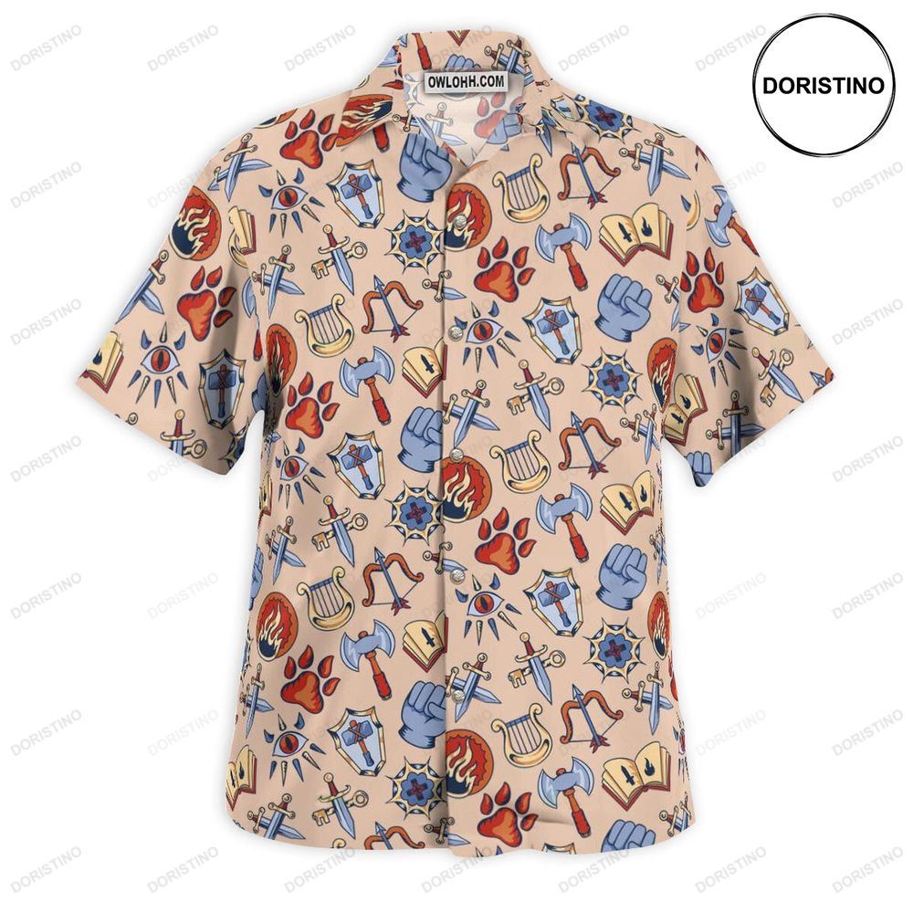 Dnd Class Medieval Awesome Hawaiian Shirt