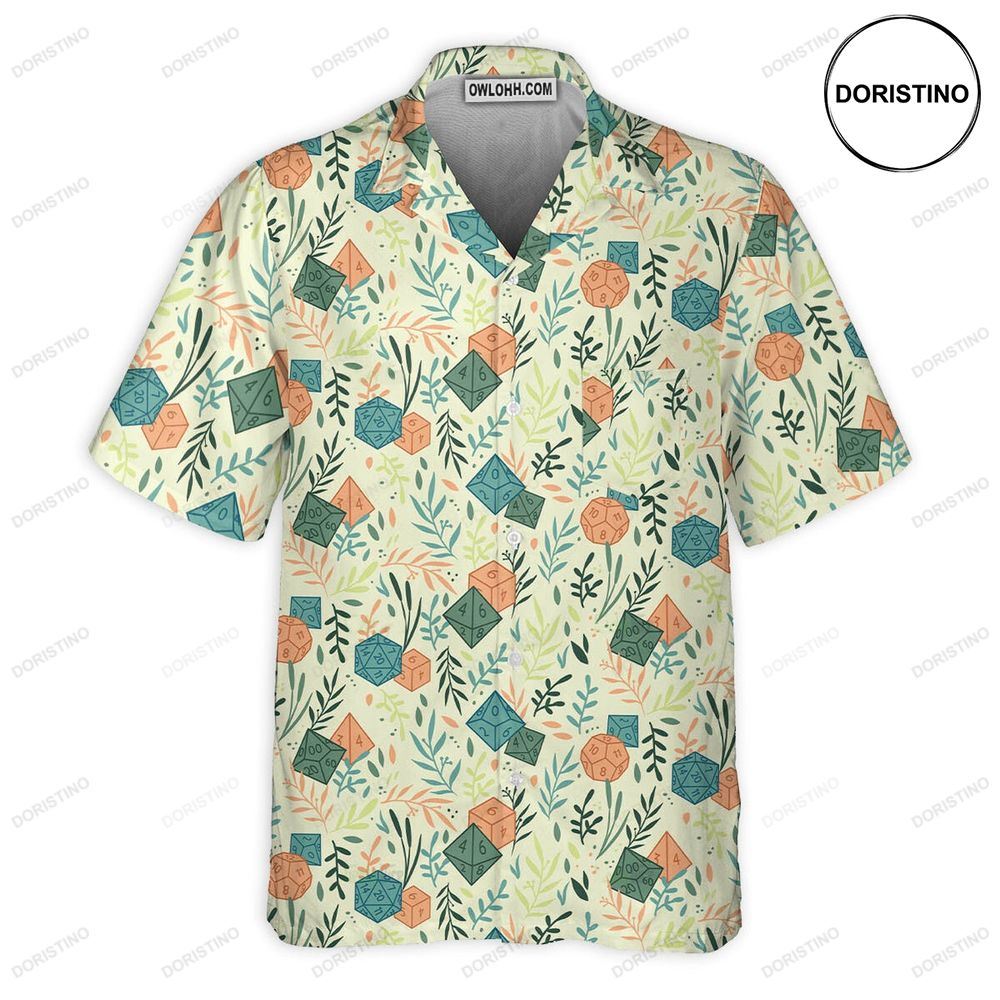 Dnd Dice Plants Pattern Limited Edition Hawaiian Shirt