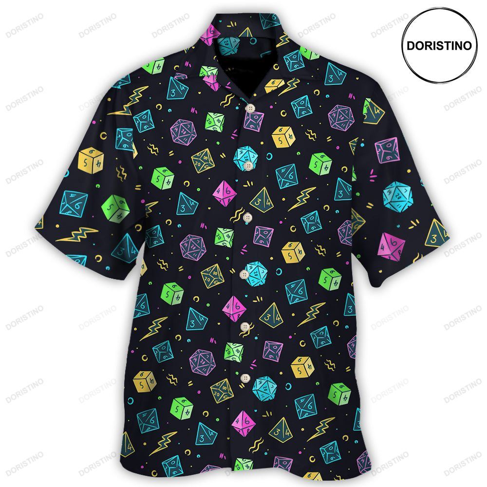Dnd Dice Retro Design Limited Edition Hawaiian Shirt
