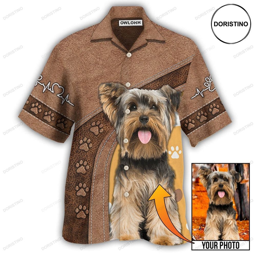 Dog Paw Various Custom Photo Personalized Hawaiian Shirt