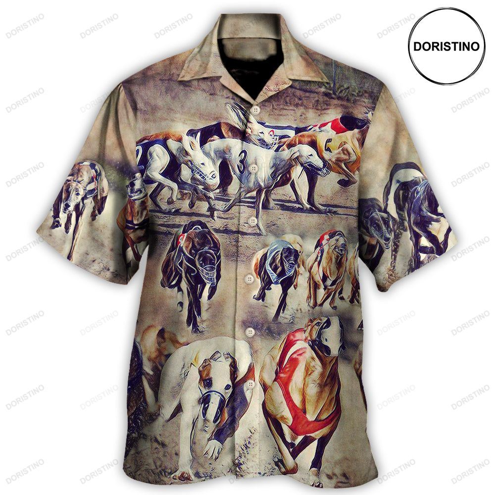 Dog Racing We Love Dog Racing Greyhound Vintage Limited Edition Hawaiian Shirt