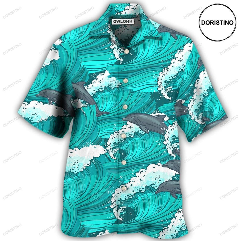 Dolphin Loves Fresh Ocean And Summer Hawaiian Shirt