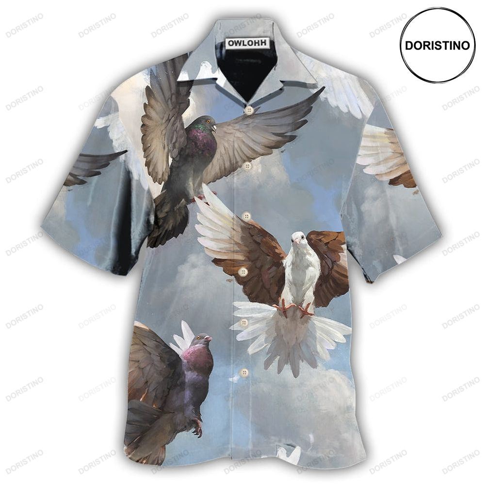 Dove Beautiful Dove Fly To Sky Awesome Hawaiian Shirt
