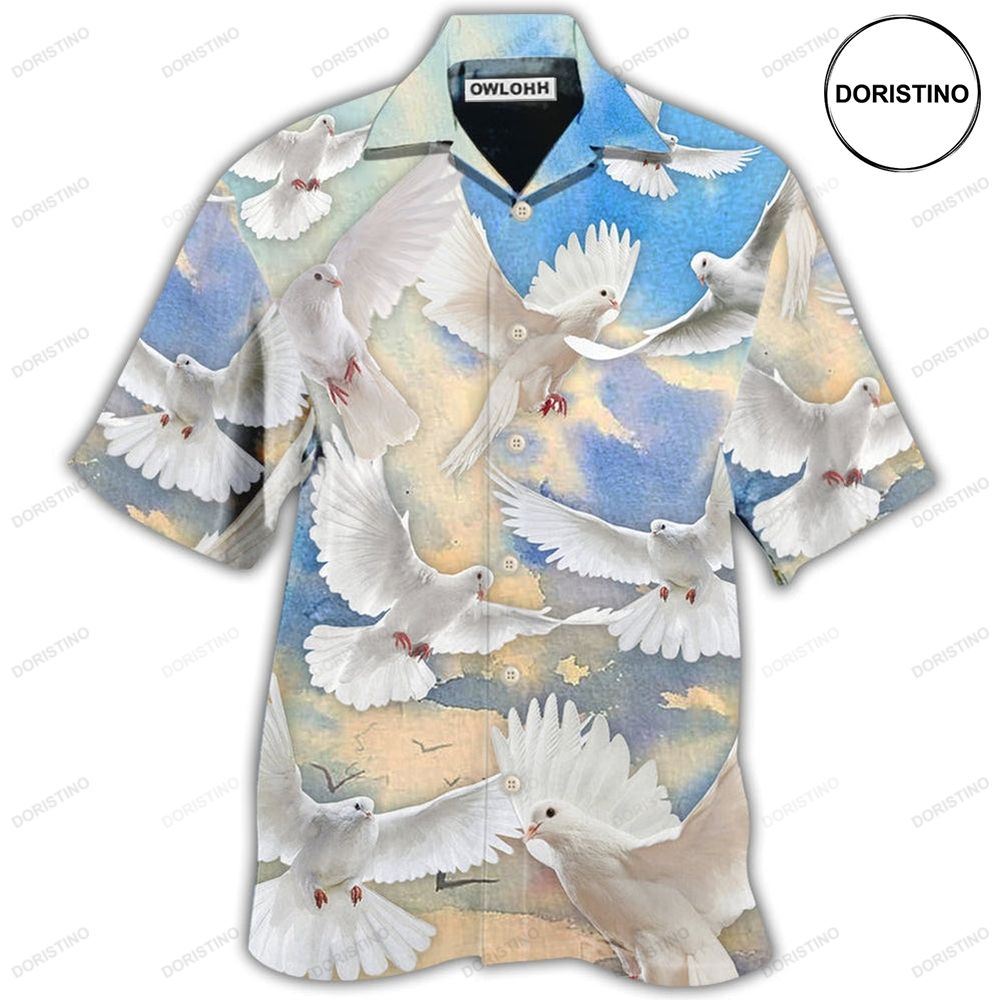 Dove Blue Sky Awesome Hawaiian Shirt