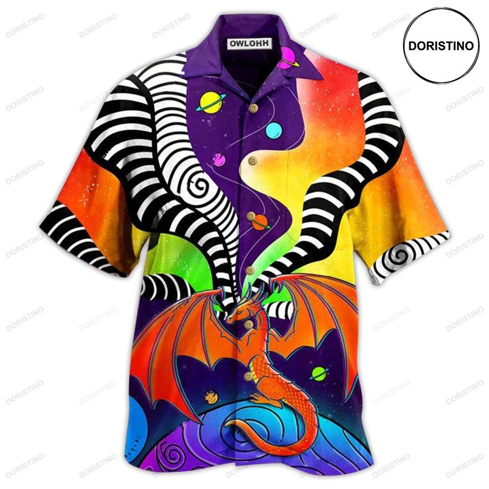 Dragon Color Galaxy Colorful Limited Edition Hawaiian Shirt