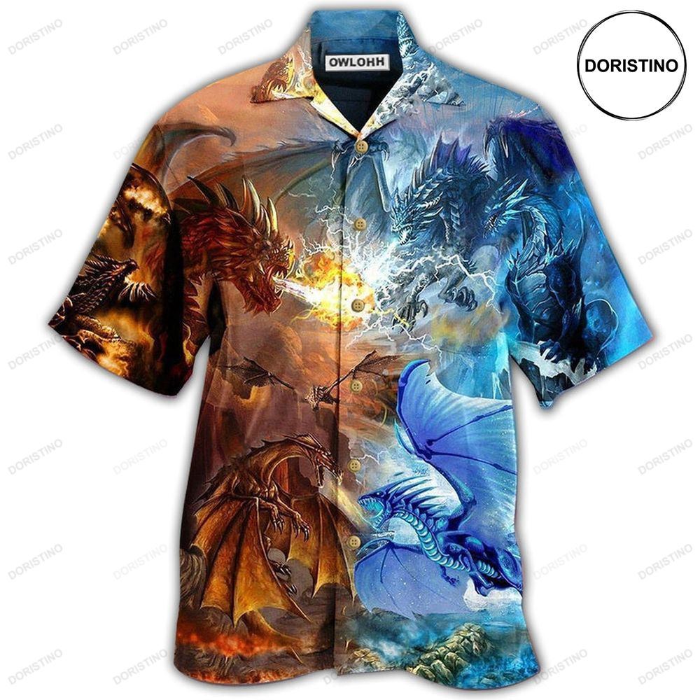 Dragon Combat Dragon Amazing Awesome Hawaiian Shirt
