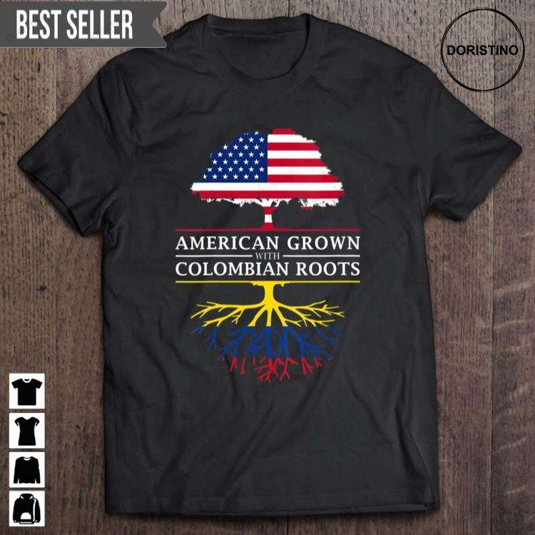 American Grown With Colombian Roots Colombia Unisex Doristino Limited Edition T-shirts