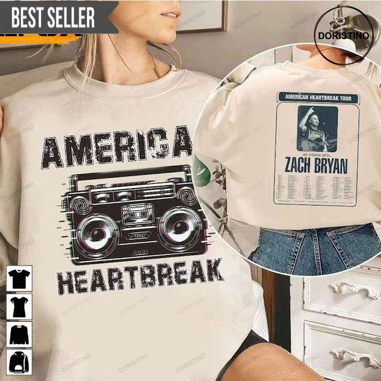 American Heartbreak Tour Zach Bryan Doristino Awesome Shirts