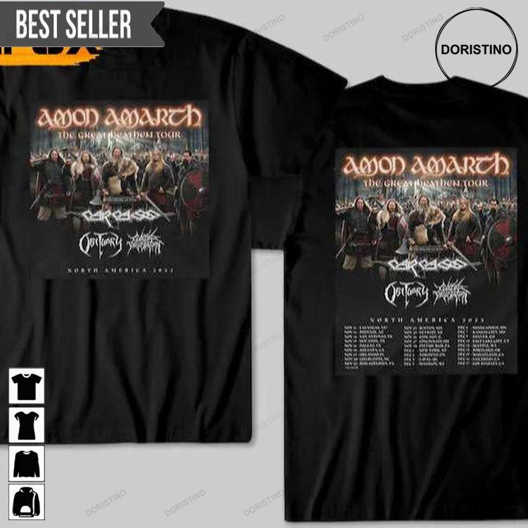 Amon Amarth The Great Heathen North America 2022 Tour Doristino Awesome Shirts
