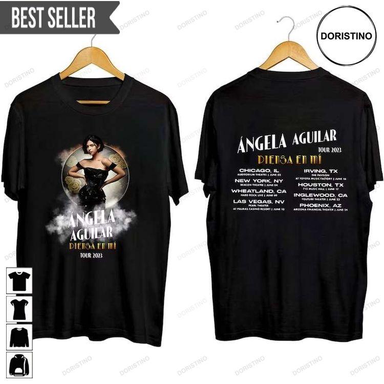 Angela Aguilar Piensa En Mi Tour 2023 Concert Short-sleeve Doristino Limited Edition T-shirts