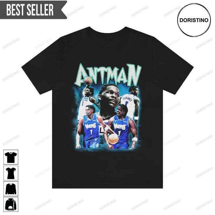Anthony Edwards Nba Player Minnesota Timberwolves Antman Doristino Limited Edition T-shirts