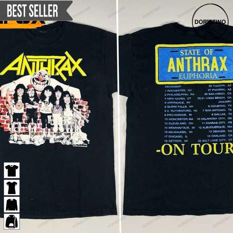 Anthrax On Tour 1987 Unisex Doristino Limited Edition T-shirts