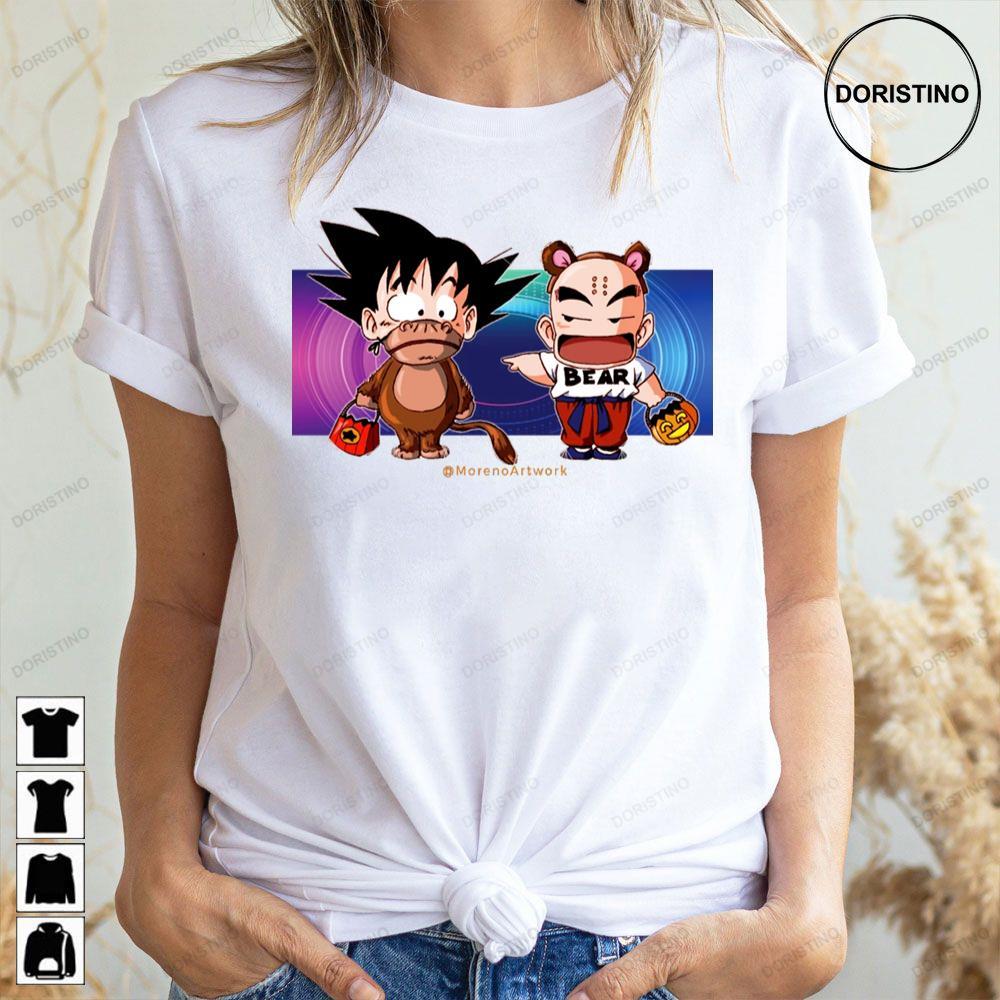 Dragon Ball Kid Goku Krillin 2 Doristino Hoodie Tshirt Sweatshirt
