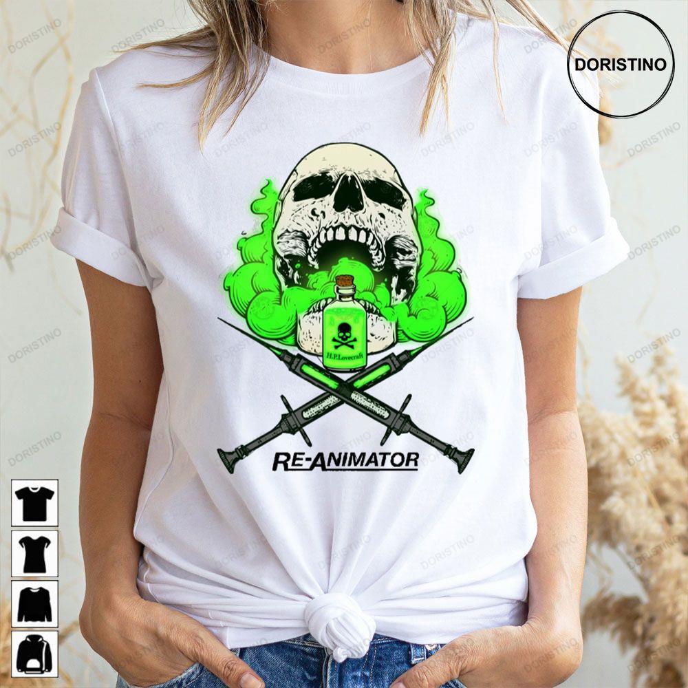 Tribute Green Skull Re-animator 2 Doristino Tshirt Sweatshirt Hoodie