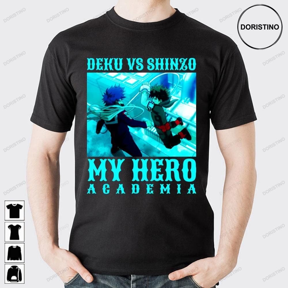 Deku Vs Shinzo My Hero Academia Awesome Shirts