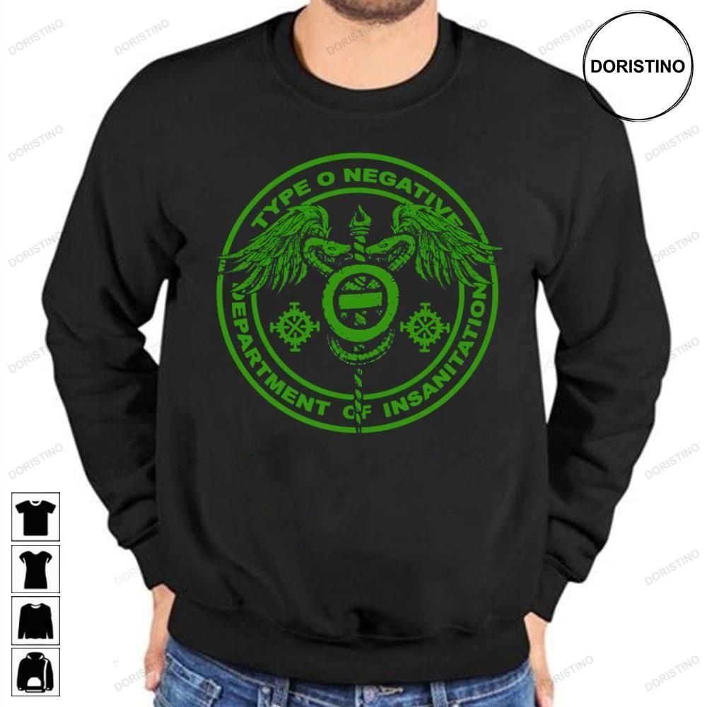Department Os Insanitation Type O Negative Limited Edition T-shirts