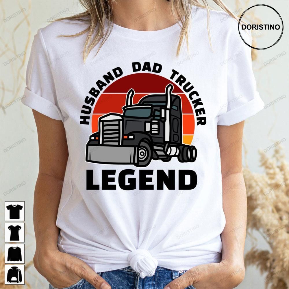 Digital Husband Dad Trucker Legend Trending Style