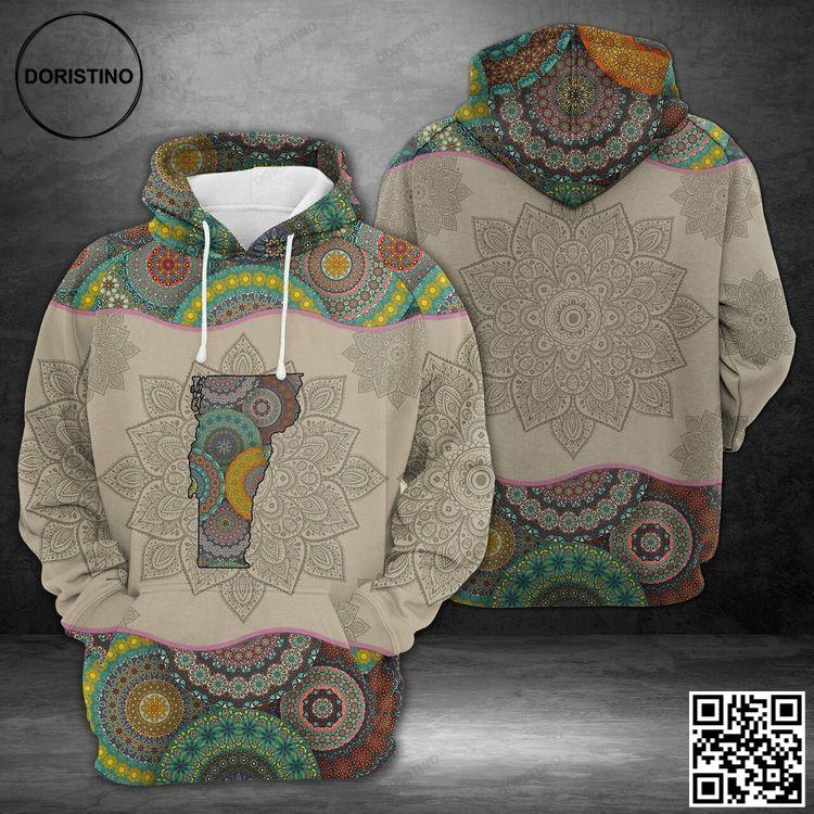 Awesome Vermont Mandala 3d Awesome 3D Hoodie