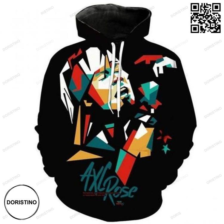 Axl Rose 3d Full Over Print All Over Print Hoodie