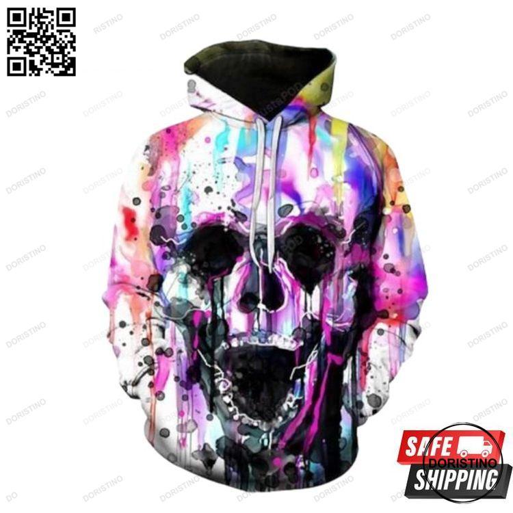 B1 Skull Awesome 3D Hoodie