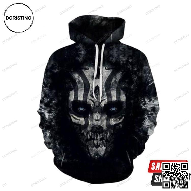 B4 Skull Awesome 3D Hoodie
