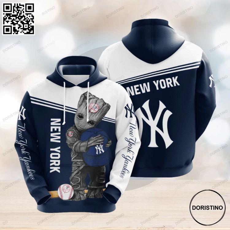 Baby Groot New York Yankees 3d Printed Awesome 3D Hoodie