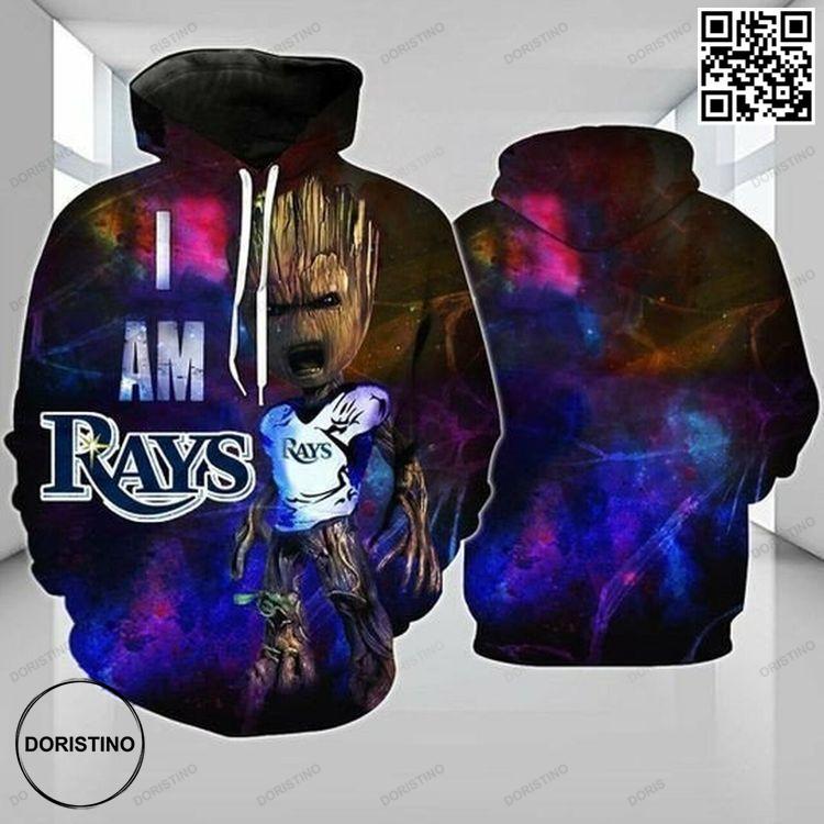 Baby Groot Tampa Bay Rays 3d Awesome 3D Hoodie