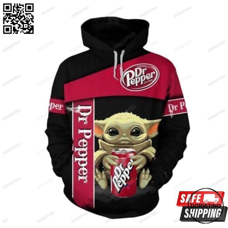 Baby Yoda Dr Pepper Limited Edition 3D Hoodie