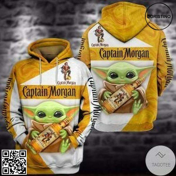 Baby Yoda Morgan Whiskey 3d Awesome 3D Hoodie