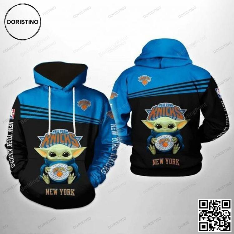 Baby Yoda New York Knicks Limited Edition 3D Hoodie