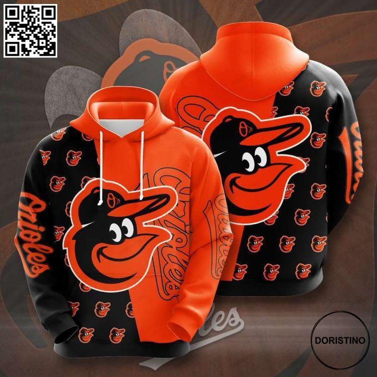 Baltimore Orioles No142 Custom Awesome 3D Hoodie