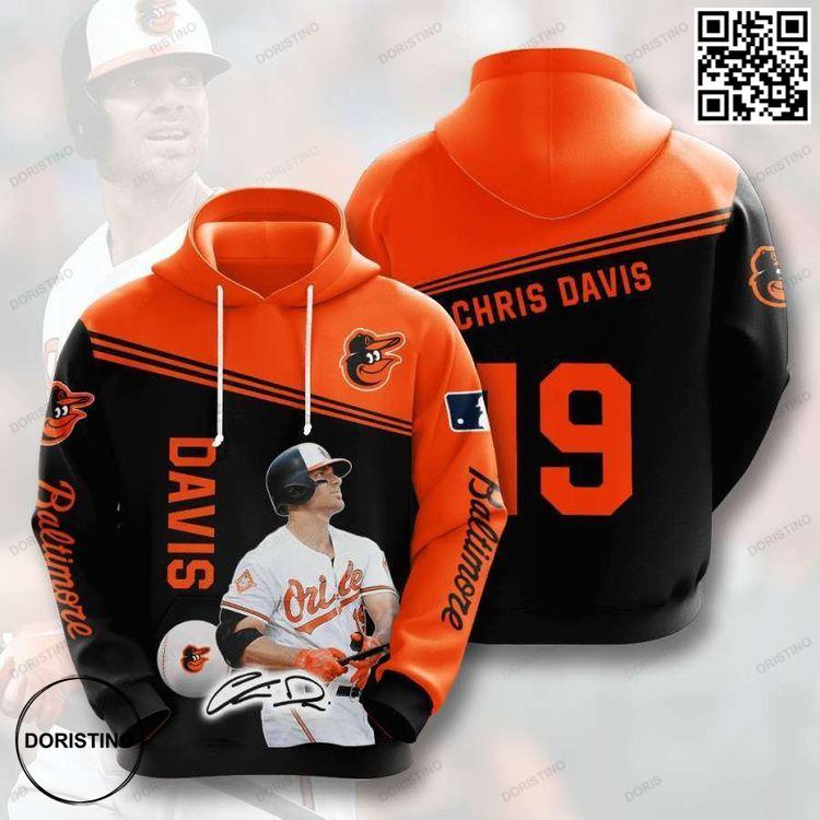Baltimore Orioles No150 Custom Awesome 3D Hoodie