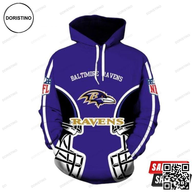 Baltimore Ravens 2 All Over Print Hoodie