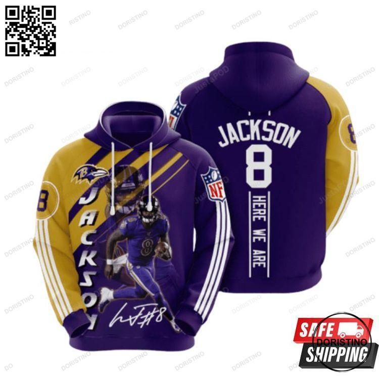 Baltimore Ravens Lamar Jackson 3 Limited Edition 3D Hoodie