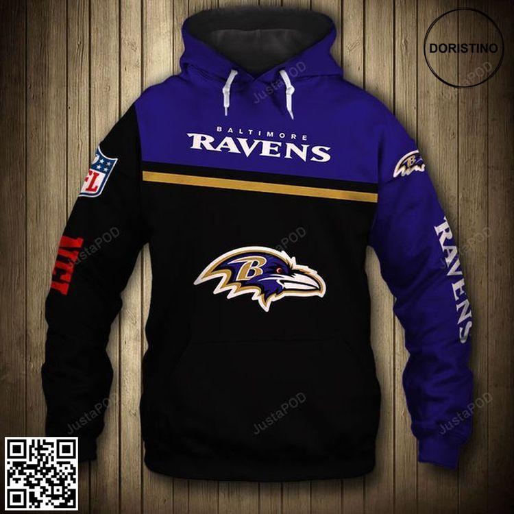 Baltimore Ravens Logo 04 Limited Edition 3D Hoodie