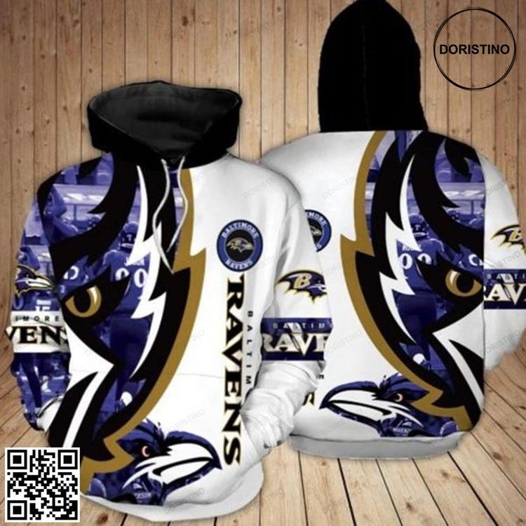 Baltimore Ravens Nfl Fan 3d Printed Graphic Awesome 3D Hoodie