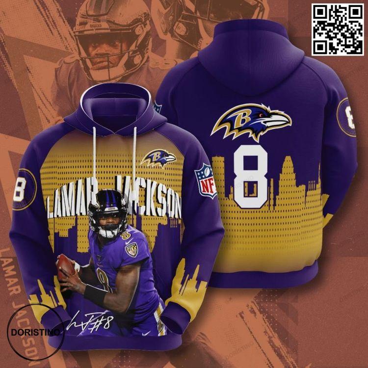 Baltimore Ravens No157 Custom Limited Edition 3D Hoodie