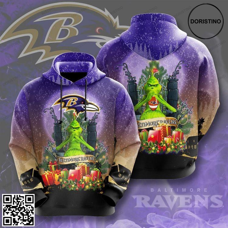 Baltimore Ravens No167 Custom Awesome 3D Hoodie