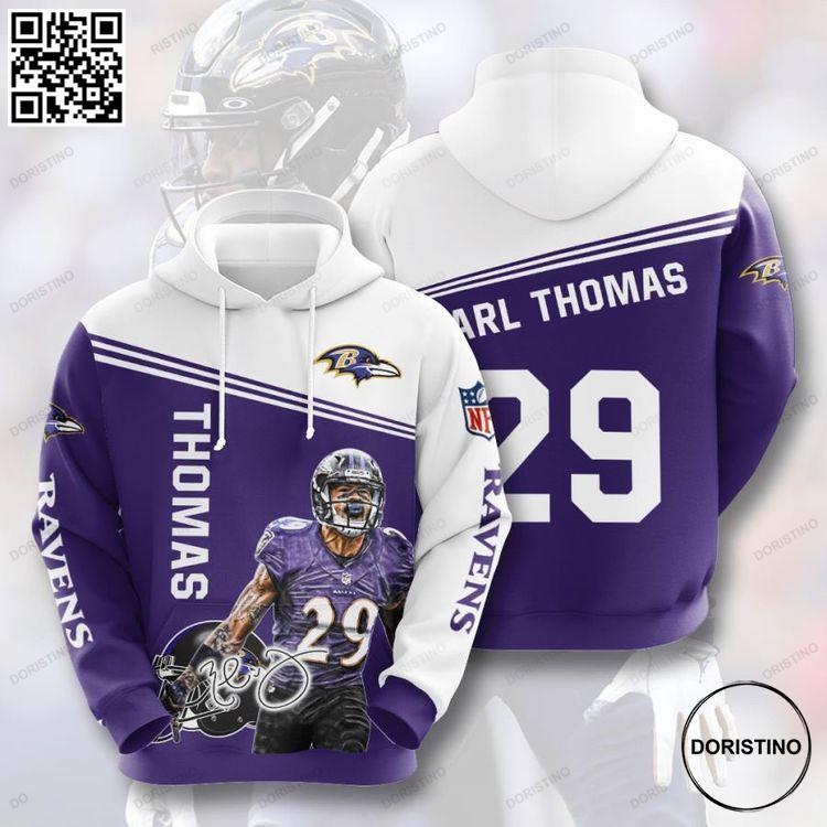 Baltimore Ravens No173 Custom Limited Edition 3D Hoodie