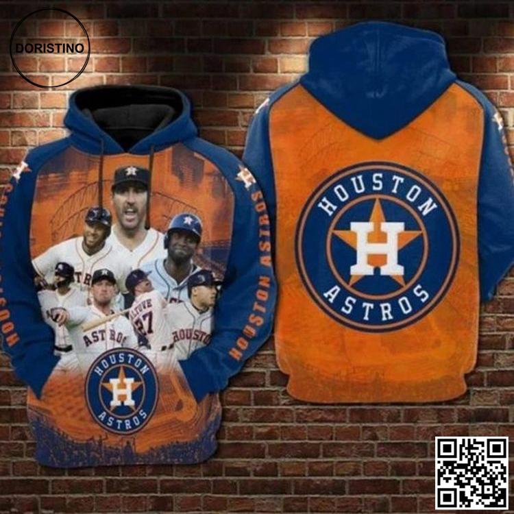 Baseball Houston Astros All Over Print Hoodie