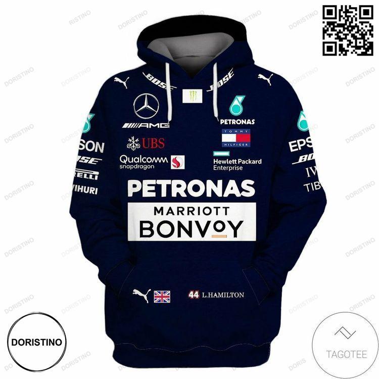 Beautiful 2018 Lewis Hamilton Mercedes F1 3d Awesome 3D Hoodie